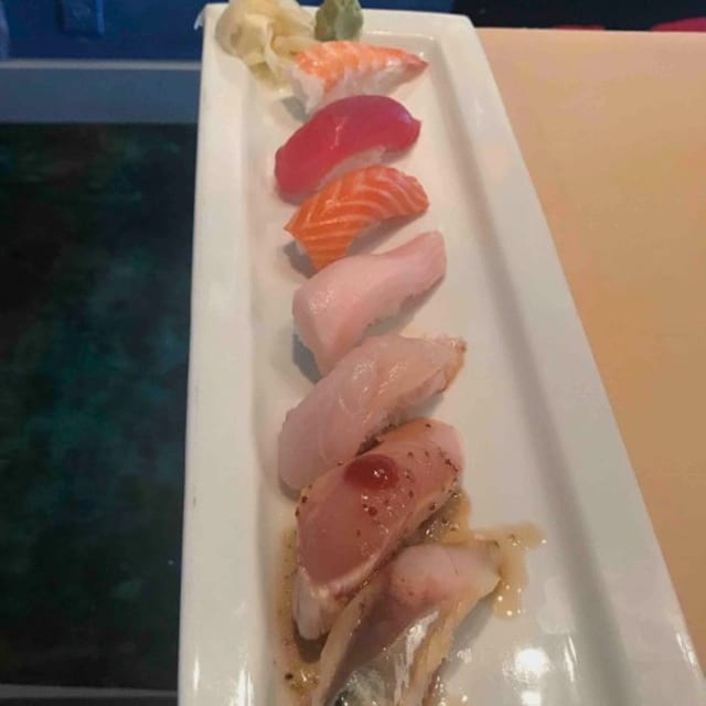 Nigiri Sampler Plate.