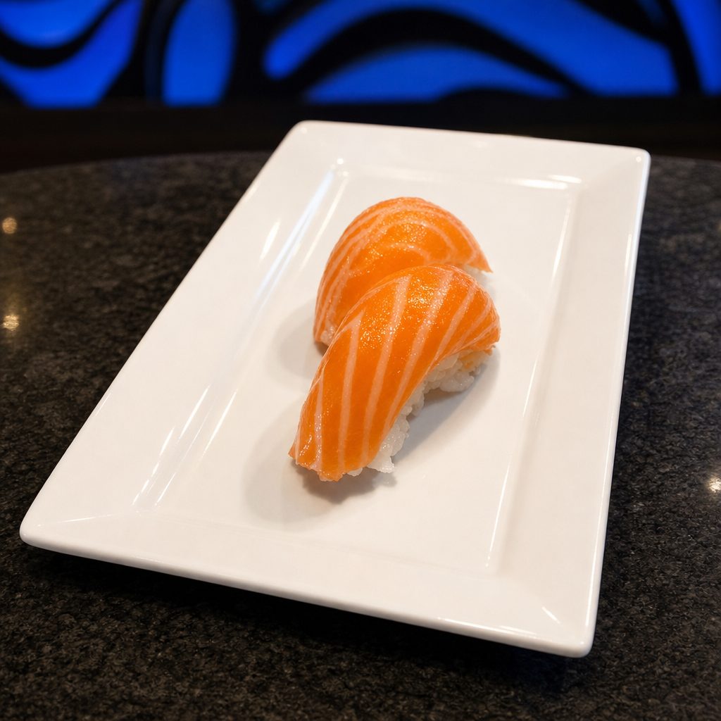 Fresh Salmon Nigiri.